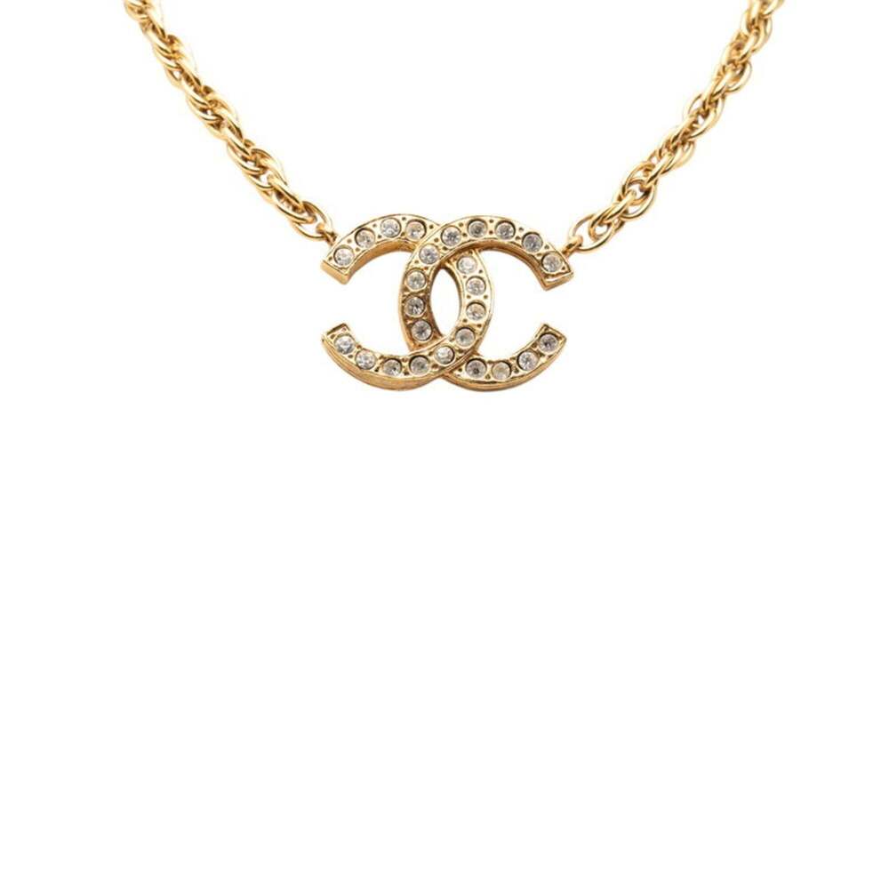 CHANEL Authentic Vintage Gold Logo Necklace - Picture 2 of 6